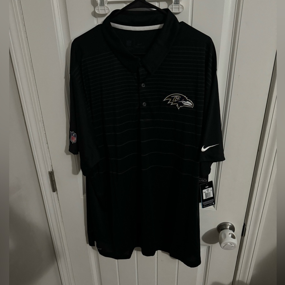 Nike Baltimore ravens golf polo NWT 3XL